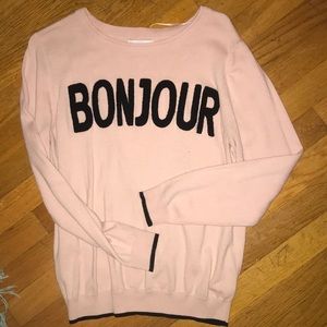 Women’s Elle “Bonjour” sweater